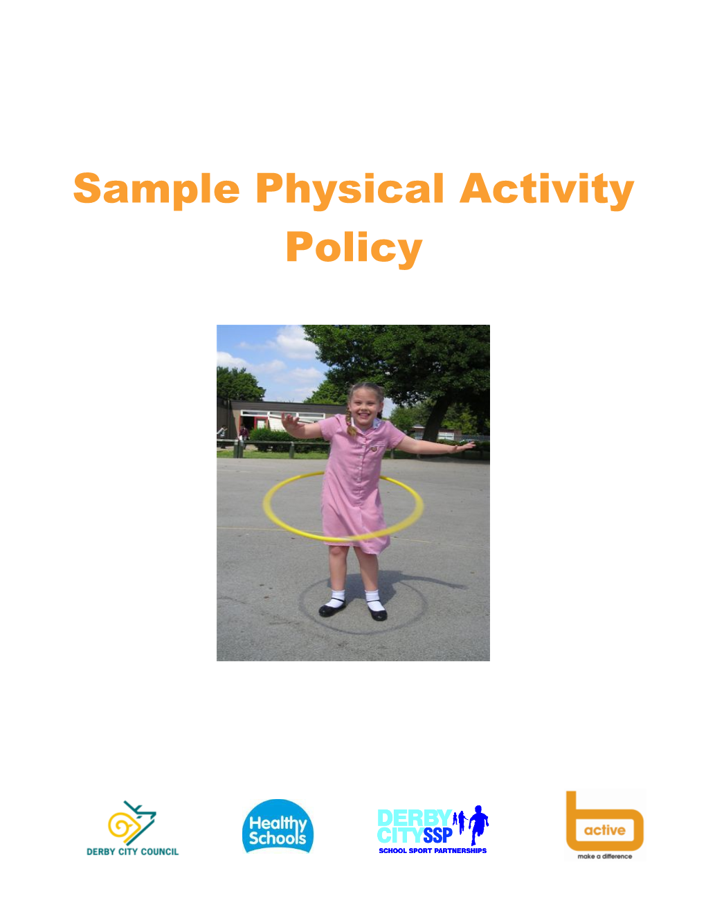 Sample Physical Activity Policy