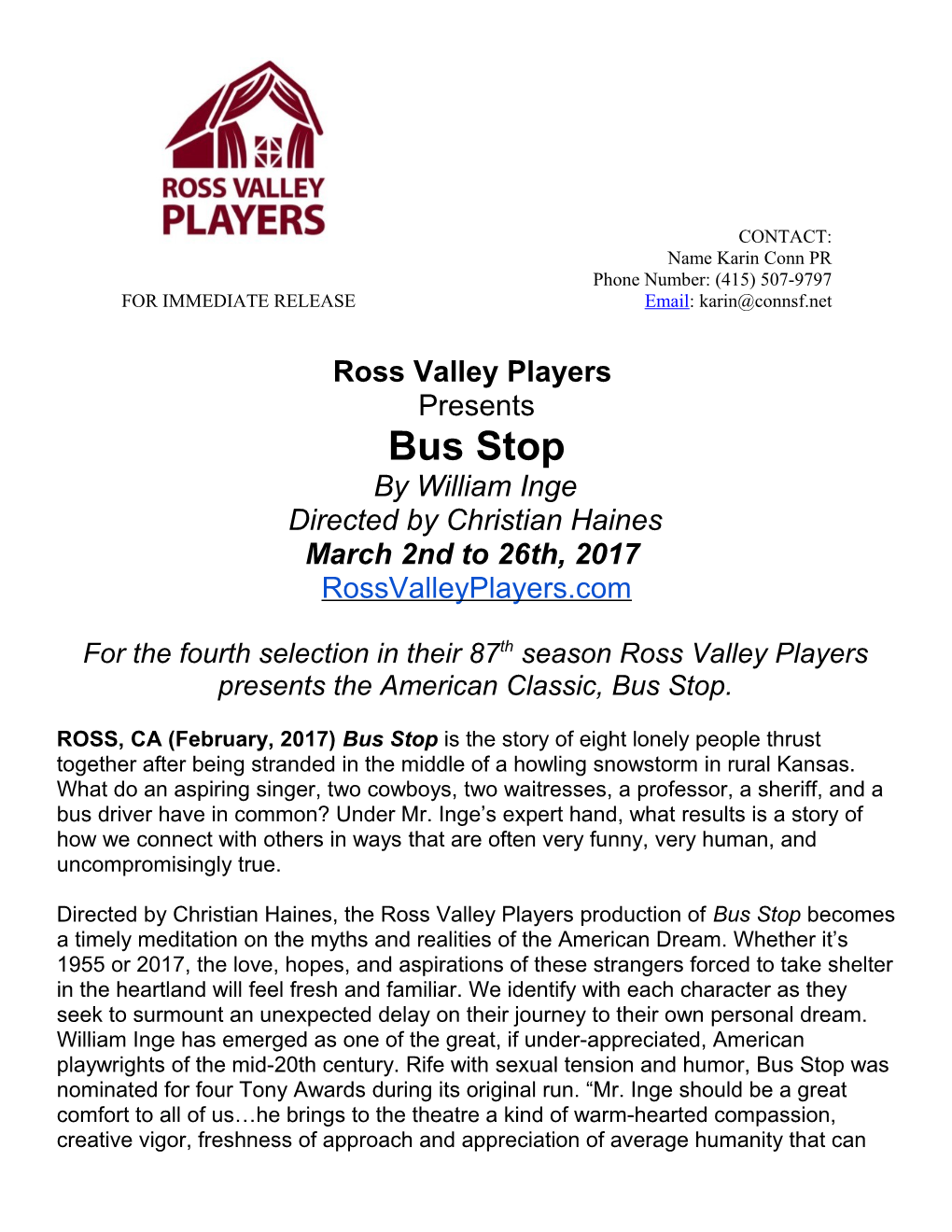 Ross Valley Players