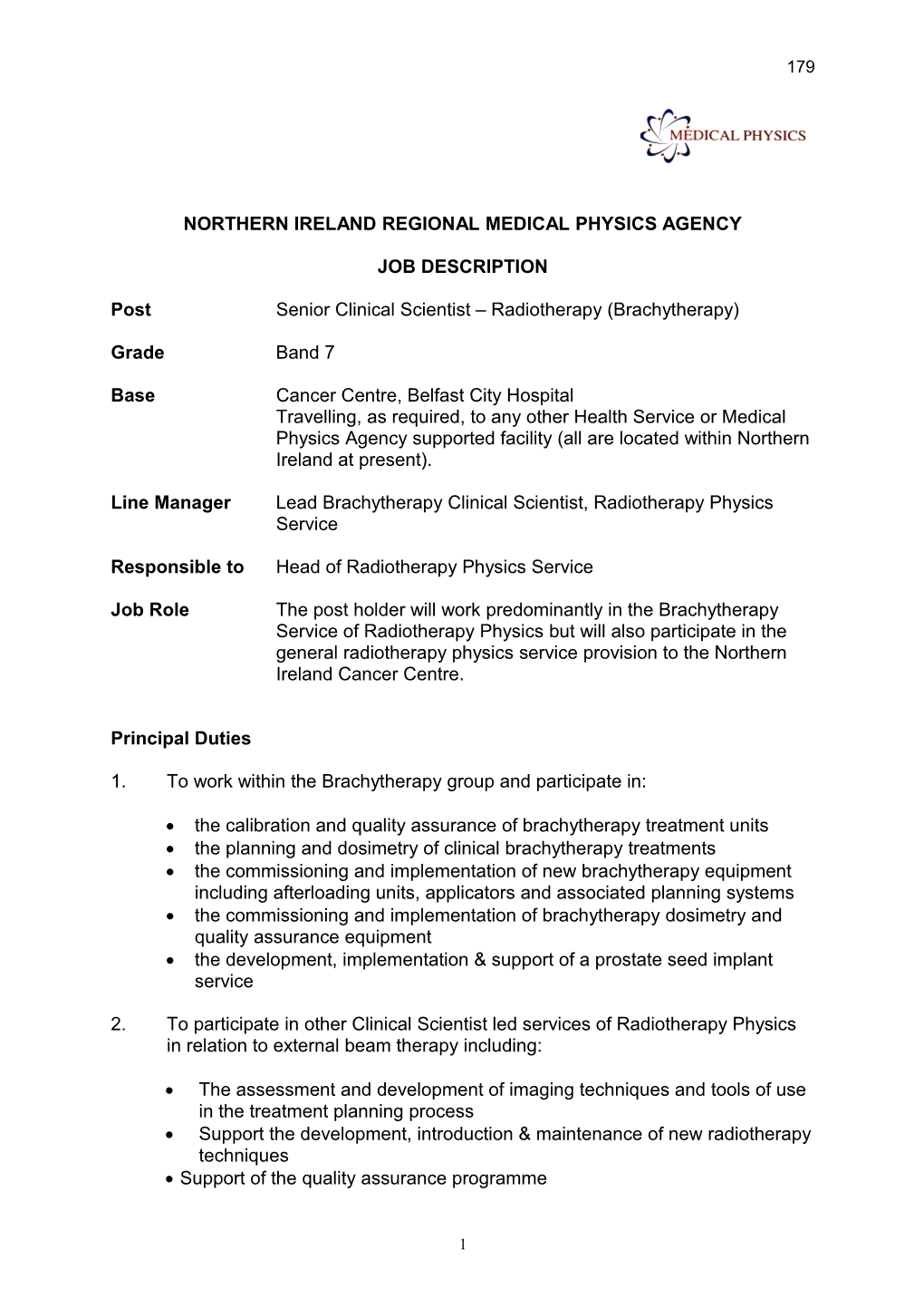 Northern Ireland Regional Medical Physics Agency