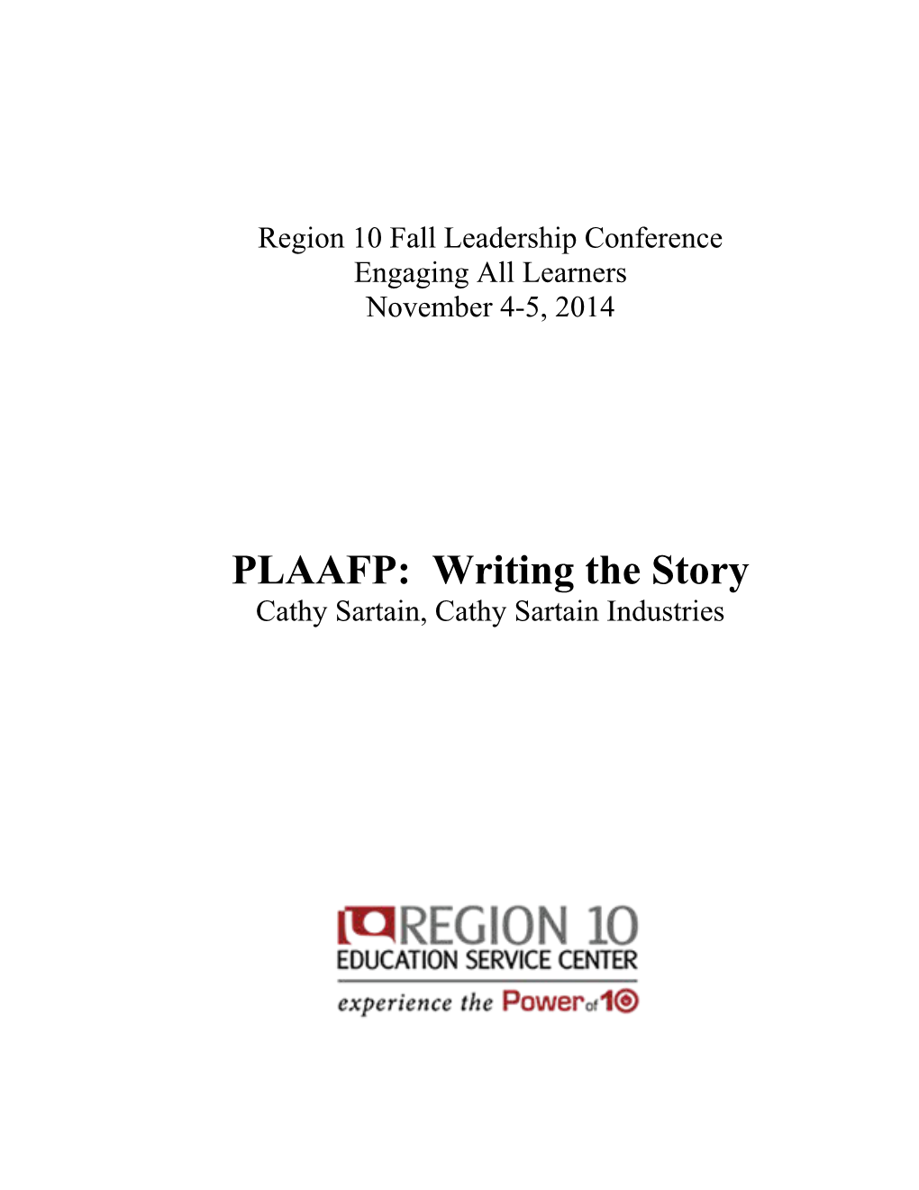 Region 10 Fall Leadership Conference
