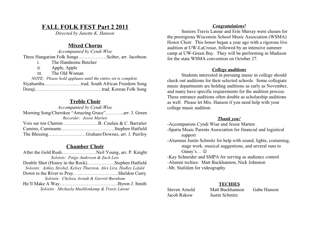 Fall Folk Fest 2002