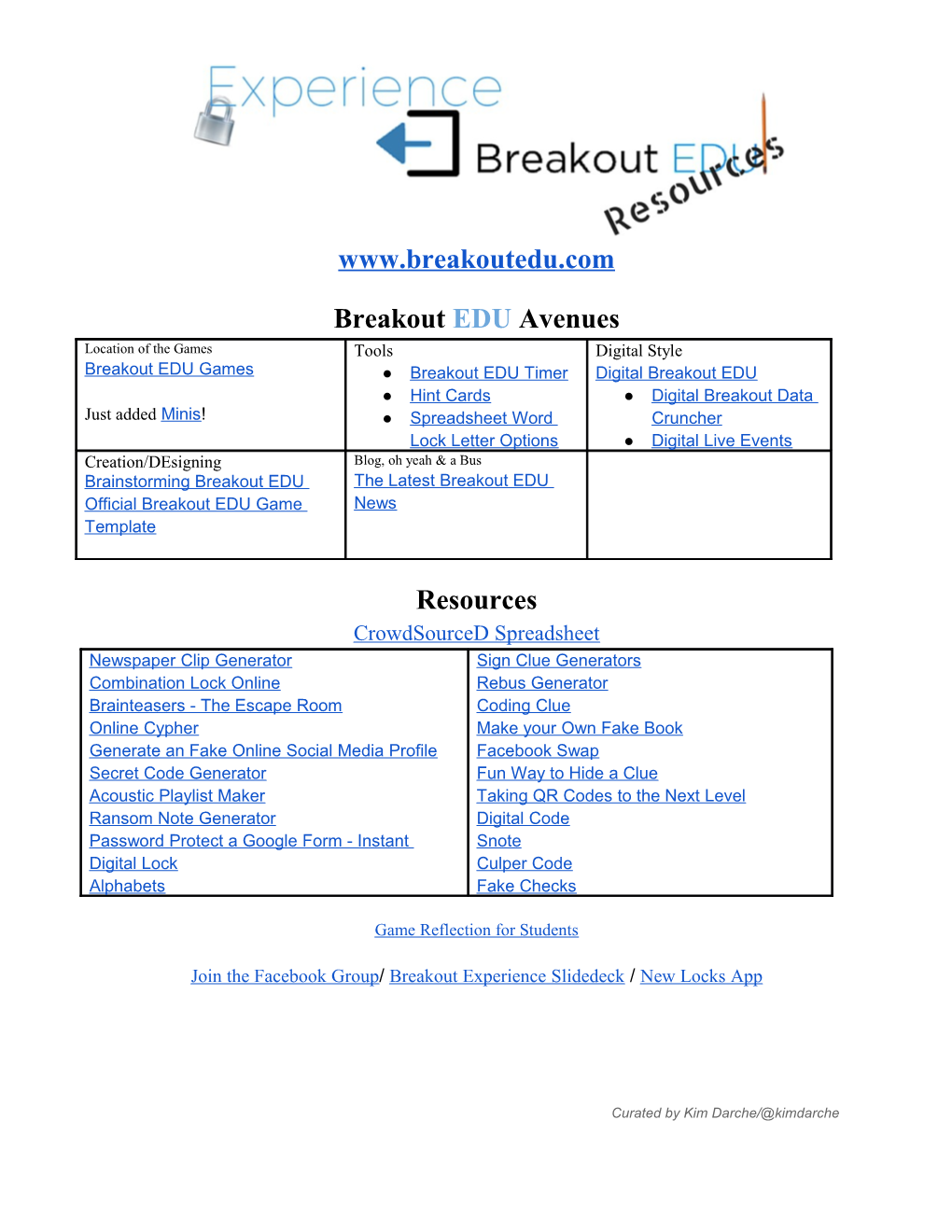 Breakout EDU Avenues