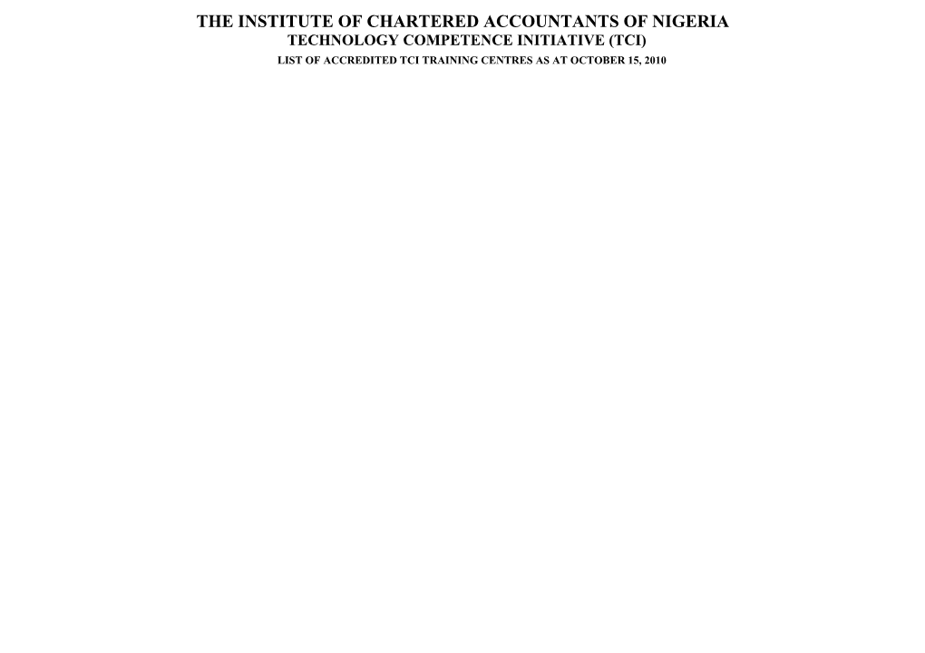 The Institute of Chartered Accountants of Nigeria s1