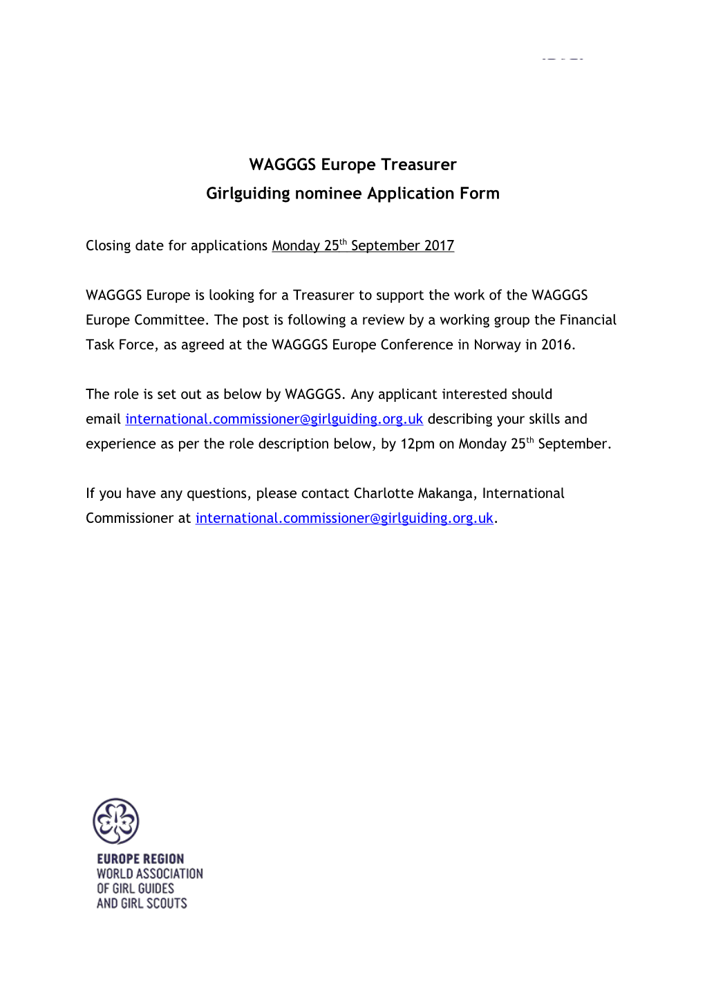WAGGGS Europetreasurer