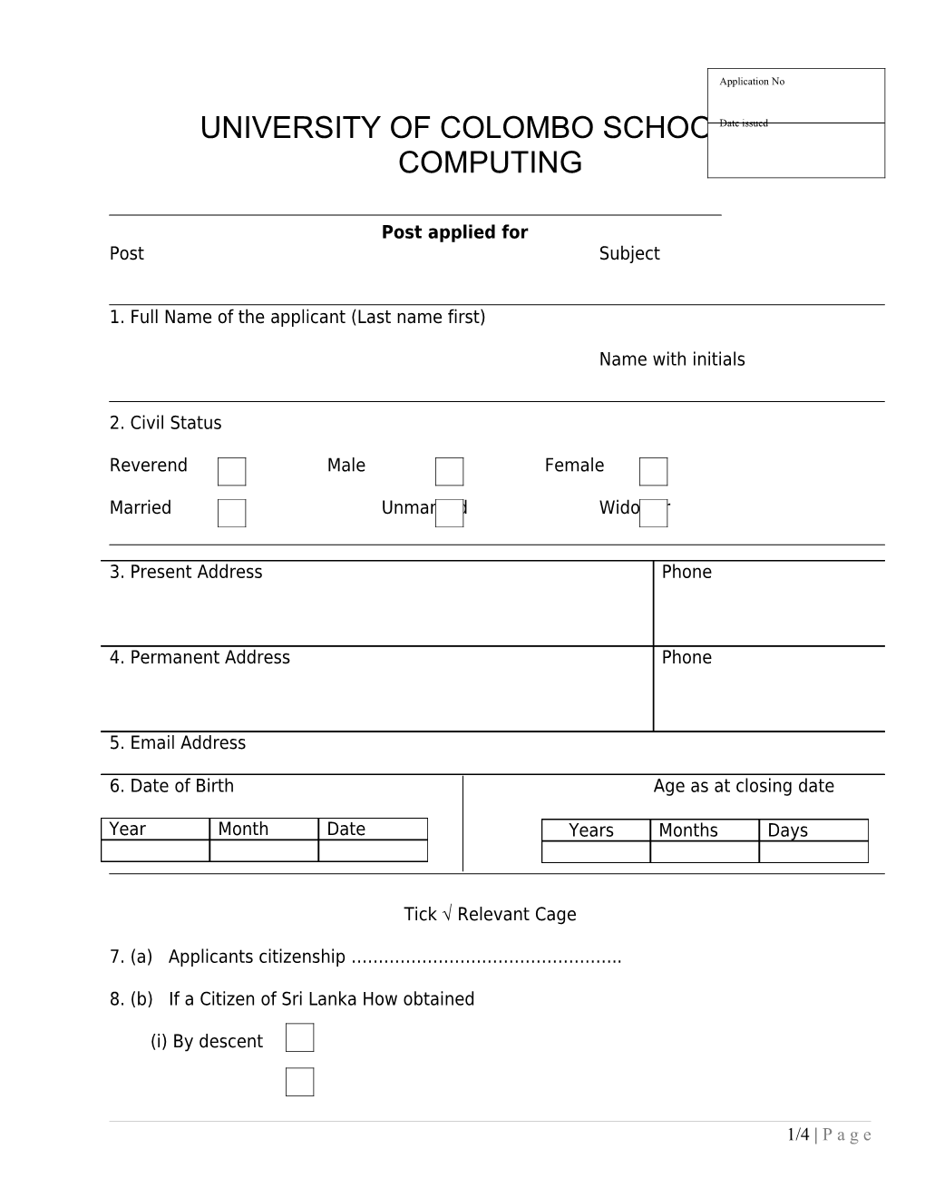 University of Colombo School of Computing