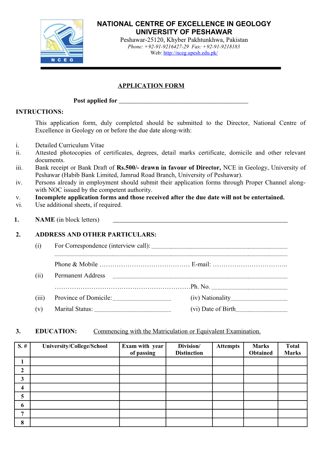 Application Form s66