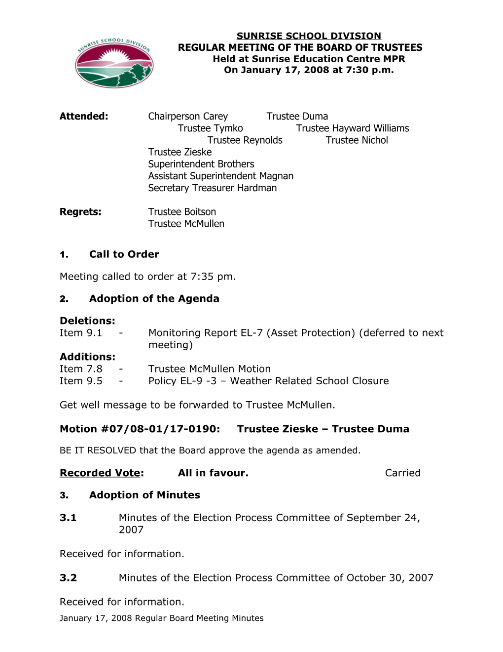 Board Meeting Agenda Worksheet s1