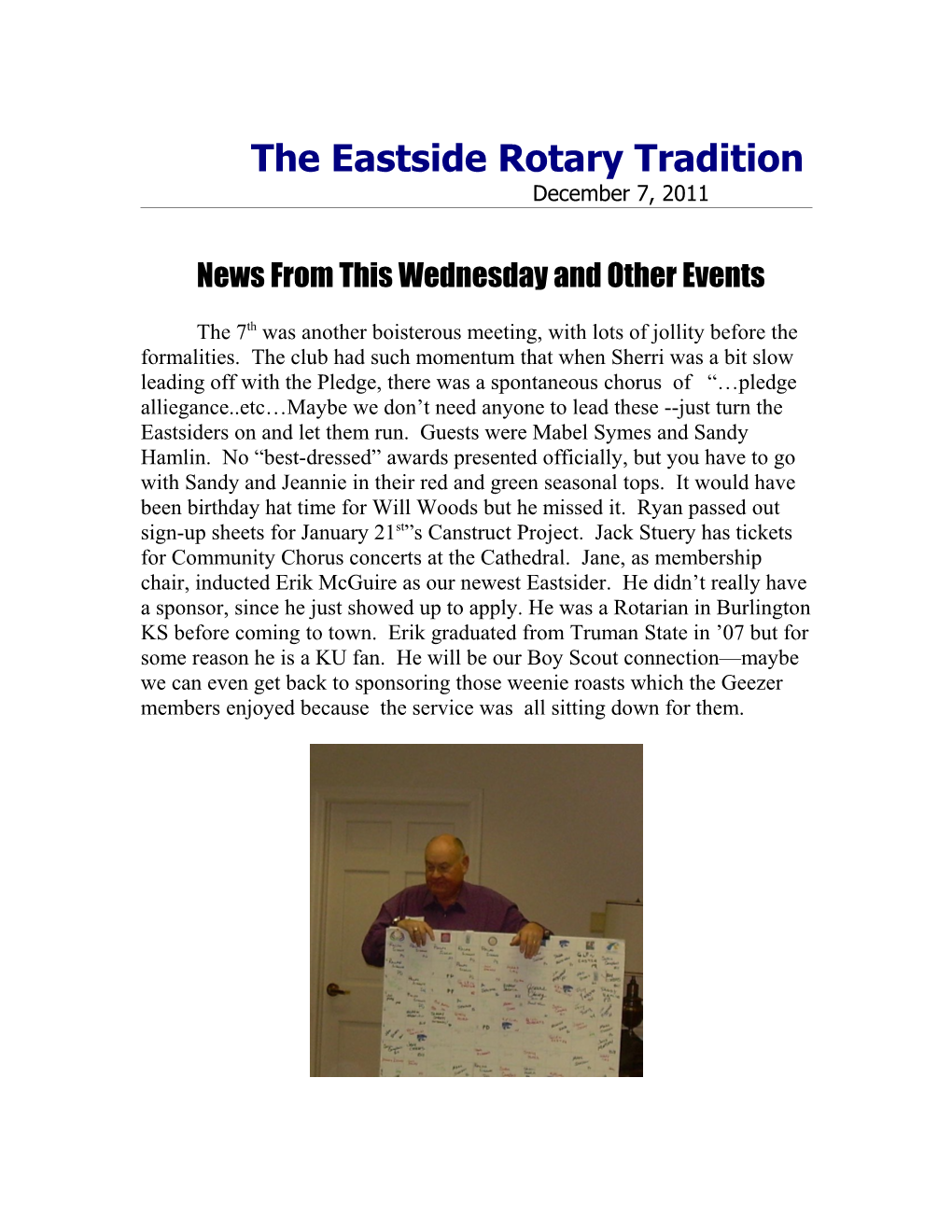 The Eastside Rotary Tradition s2