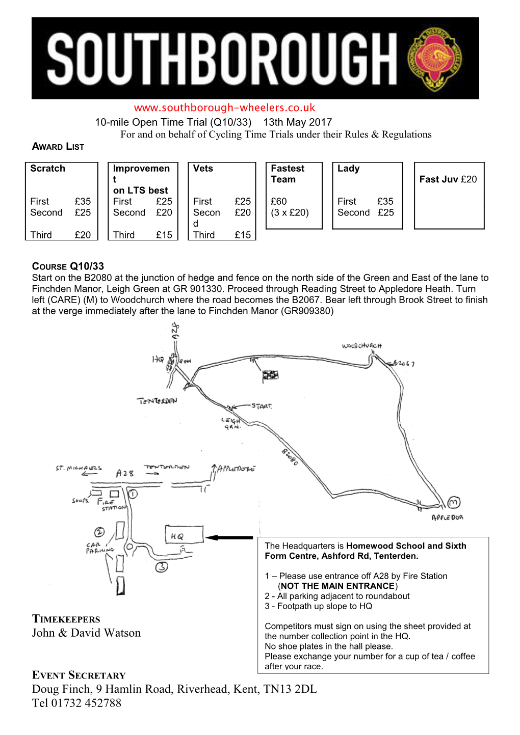 Southborough and District Wheelers 10