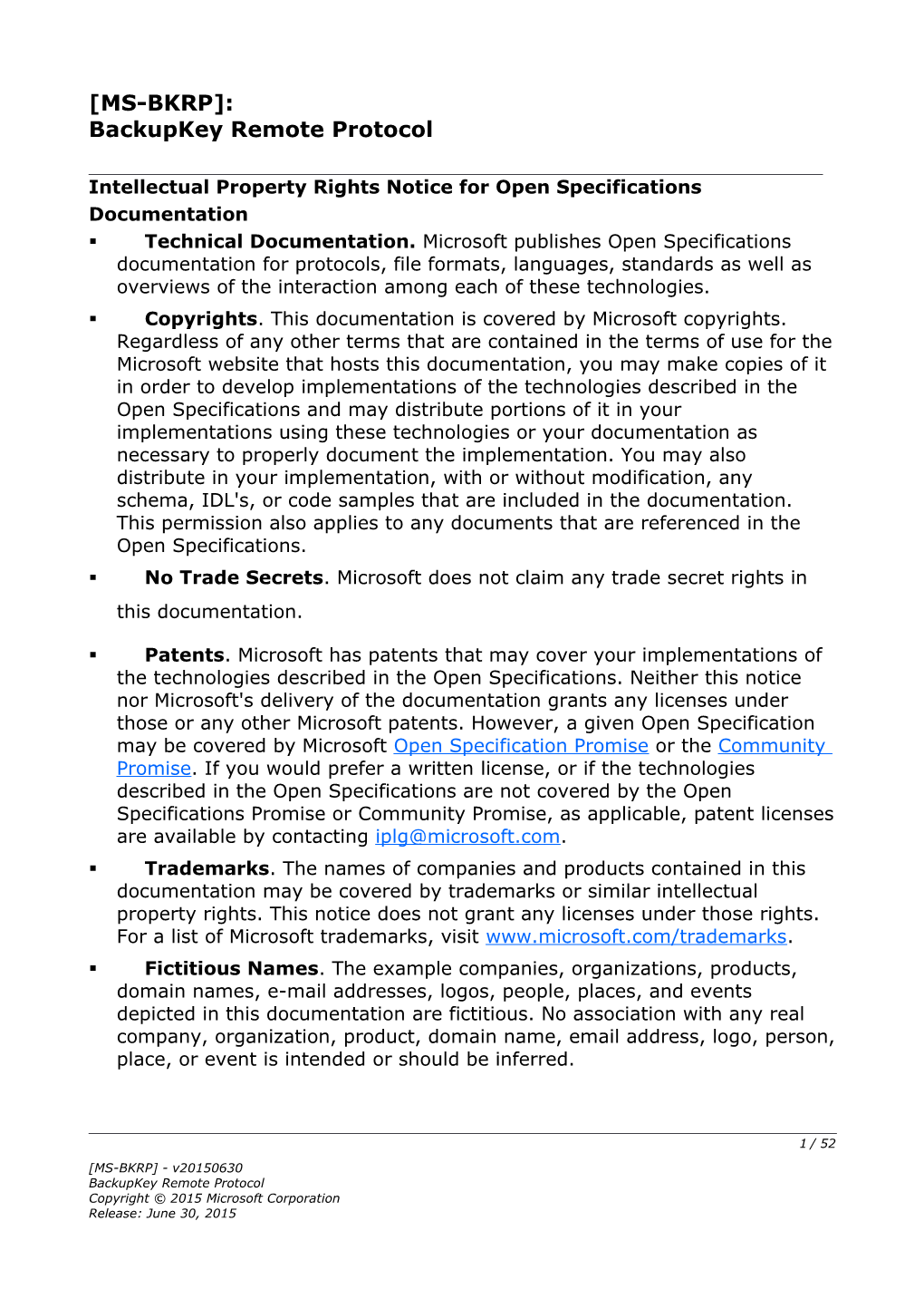 Intellectual Property Rights Notice for Open Specifications Documentation s29