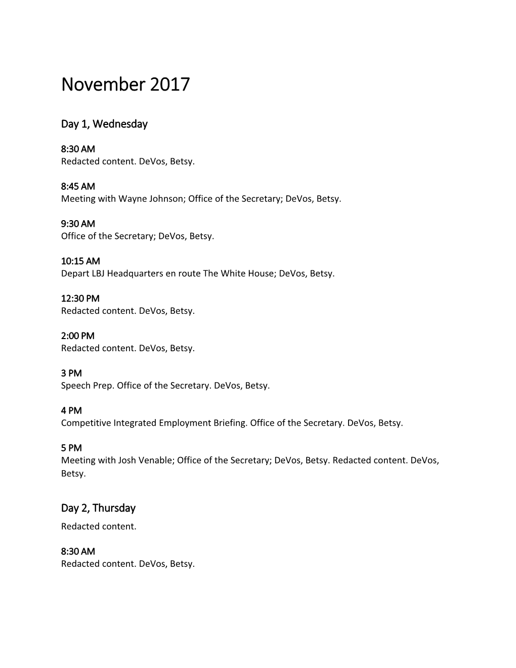 November 2017 - Devos Calendar Redacted (MS Word)