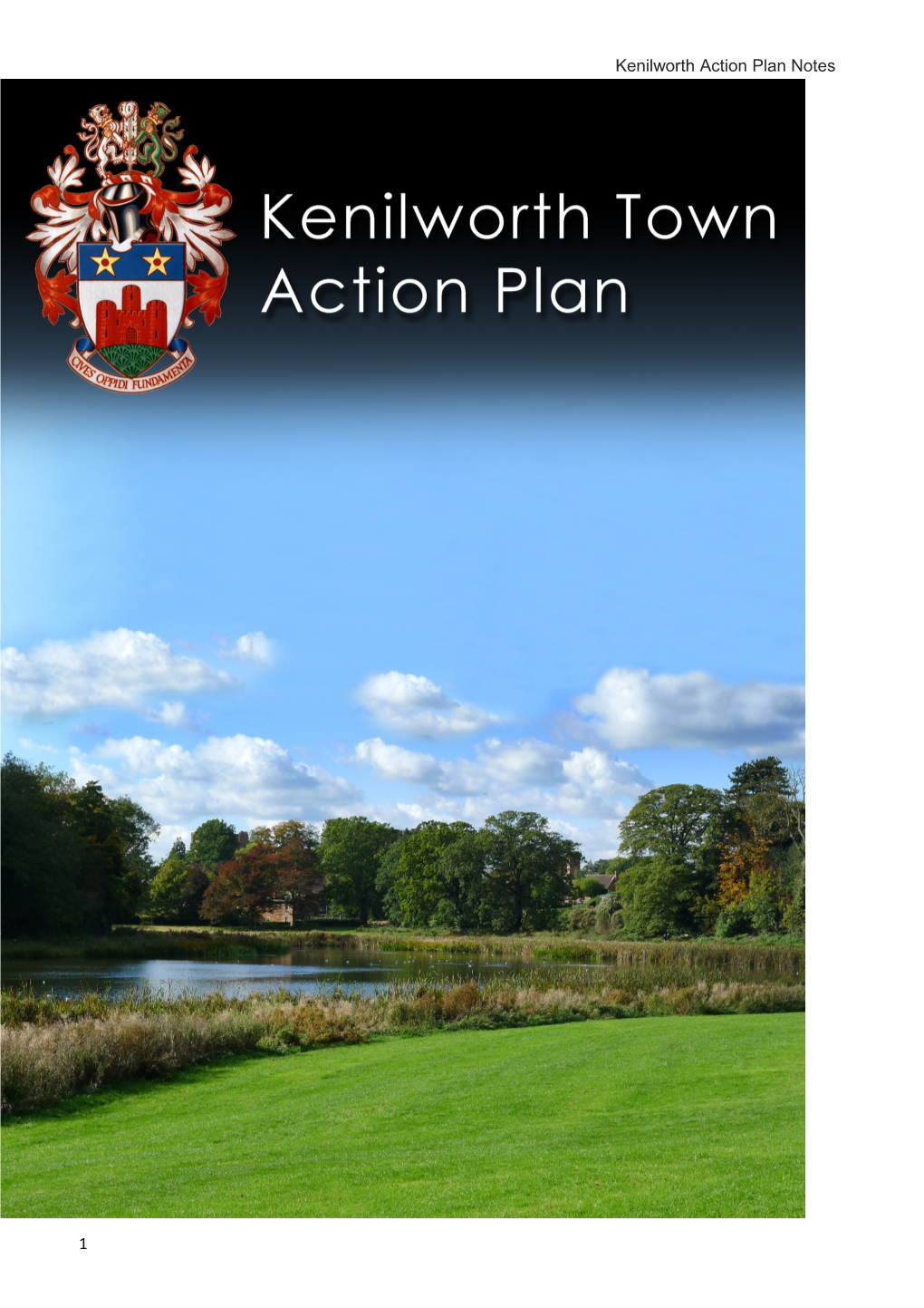 Kenilworth Action Plan Notes