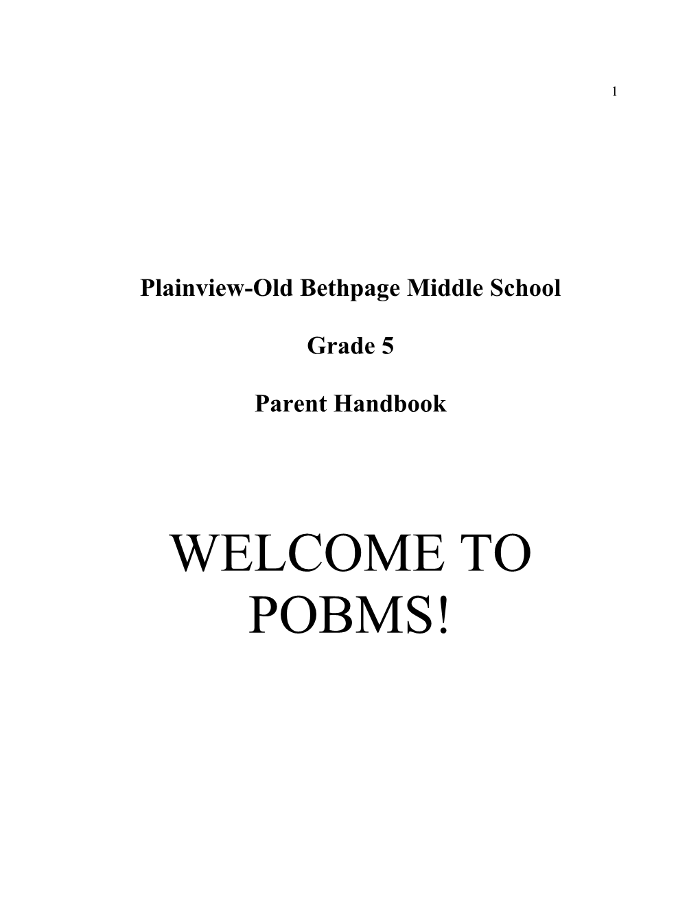 Plainview-Old Bethpage Middle School