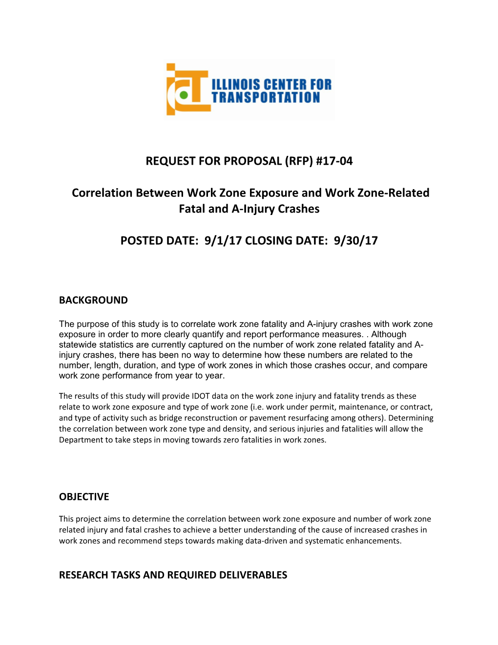 Request for Proposal (Rfp) #17-04