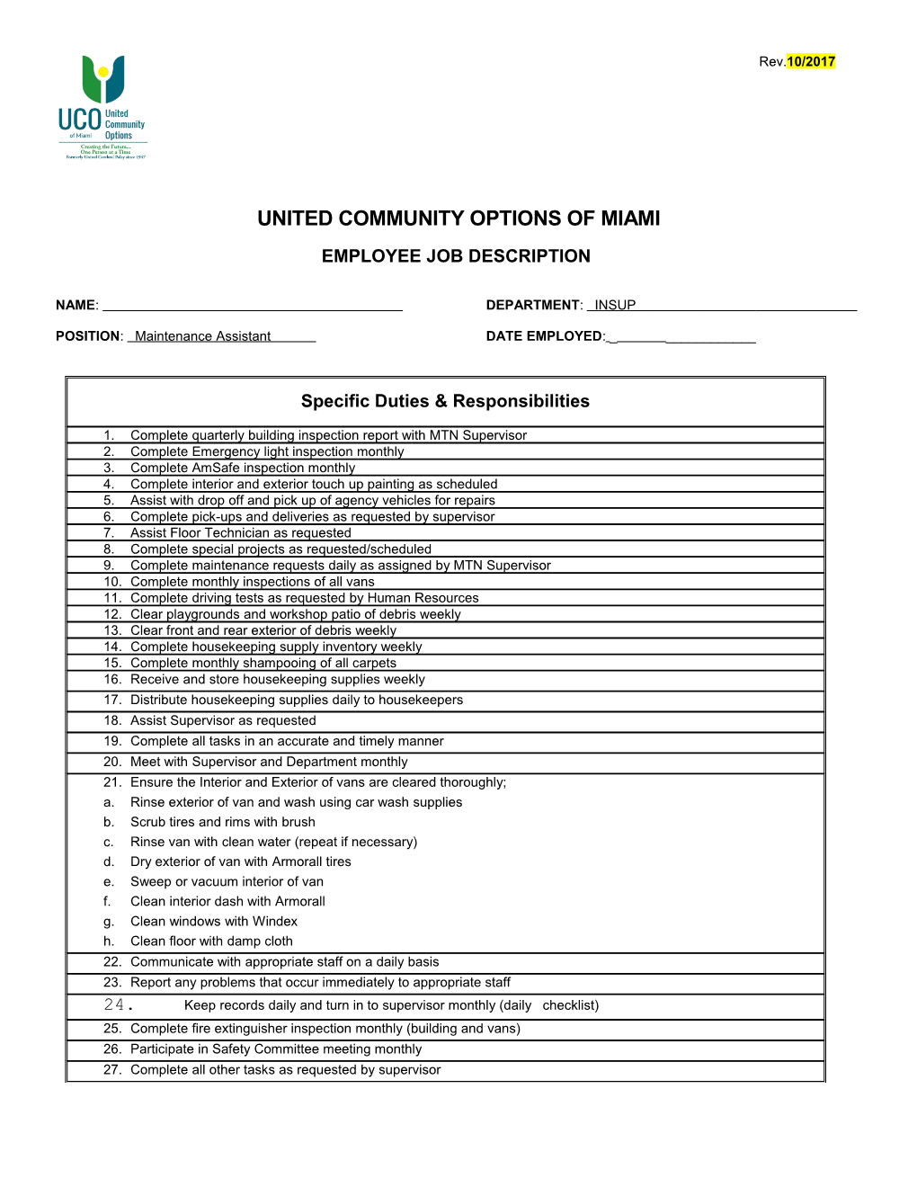 United Community Options of Miami