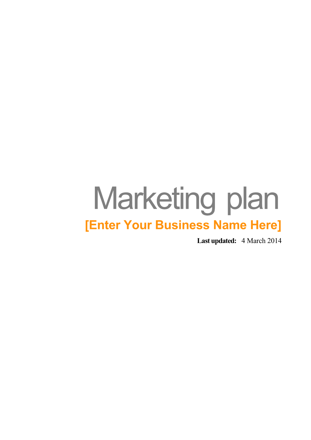 Business Plan Toolkit