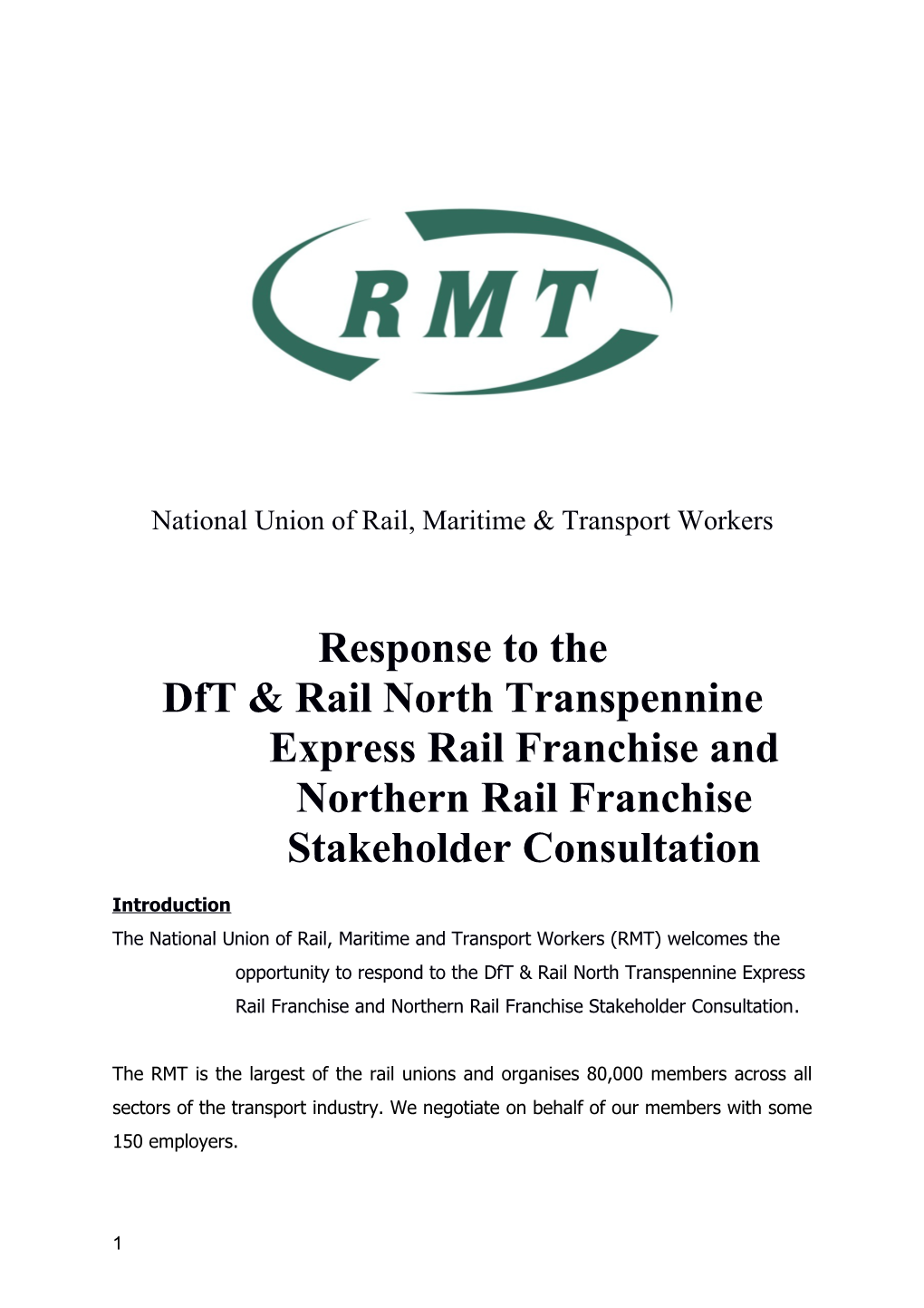 National Union of Rail, Maritime & Transport Workers