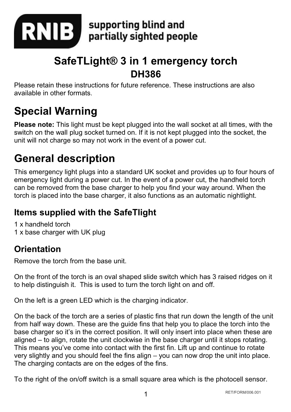 Safetlight 3 in 1 Emergency Torch