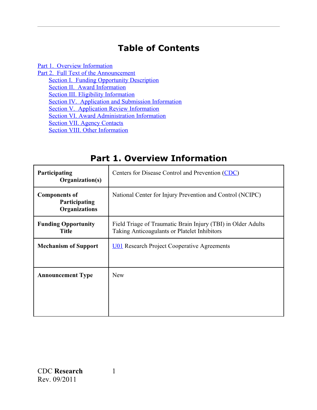 Table of Contents s265