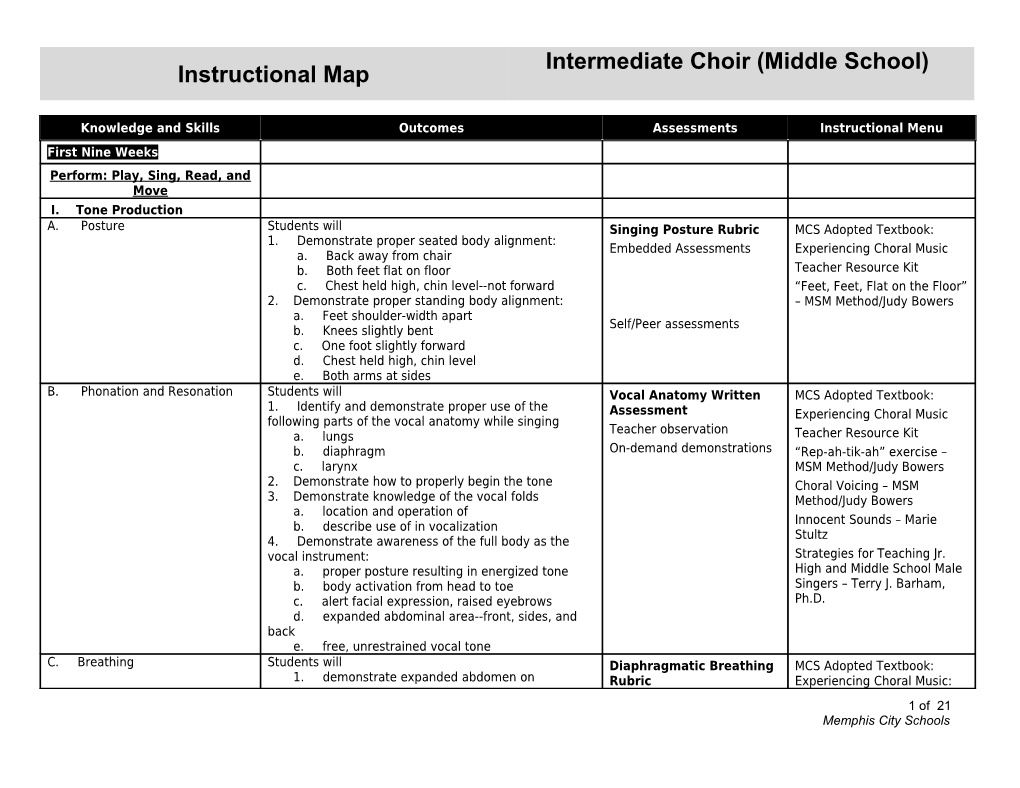 Perform: Play, Sing, Read, and Move