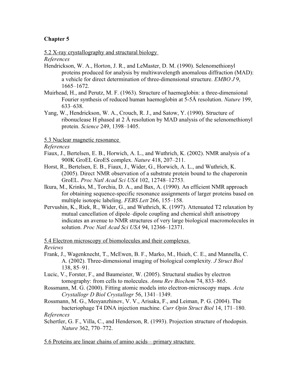 5.2 X-Ray Crystallography and Structural Biology