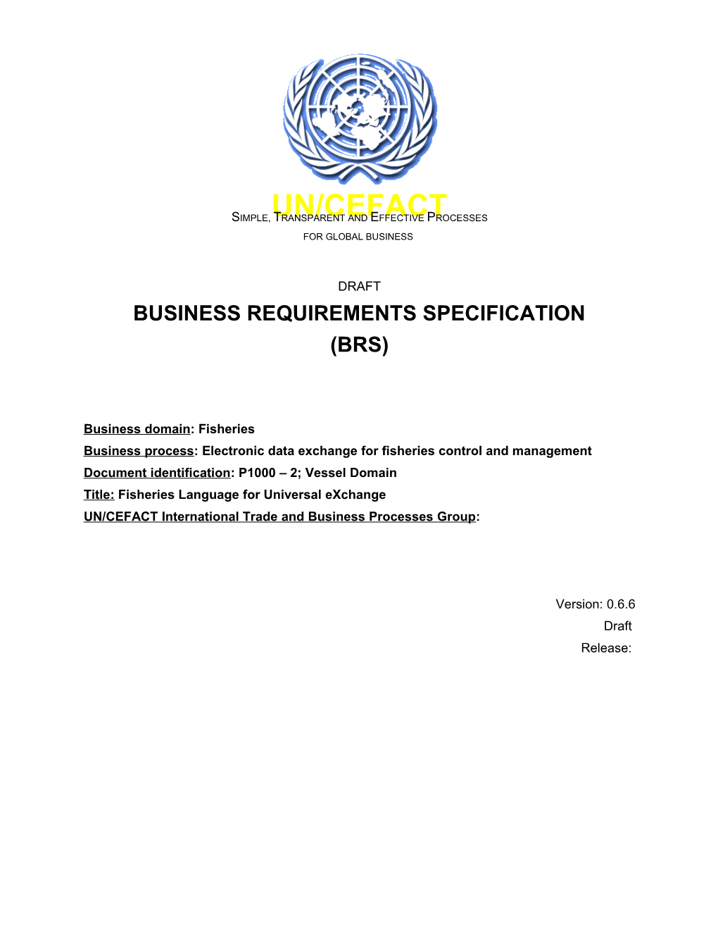 Business Requirements Specification