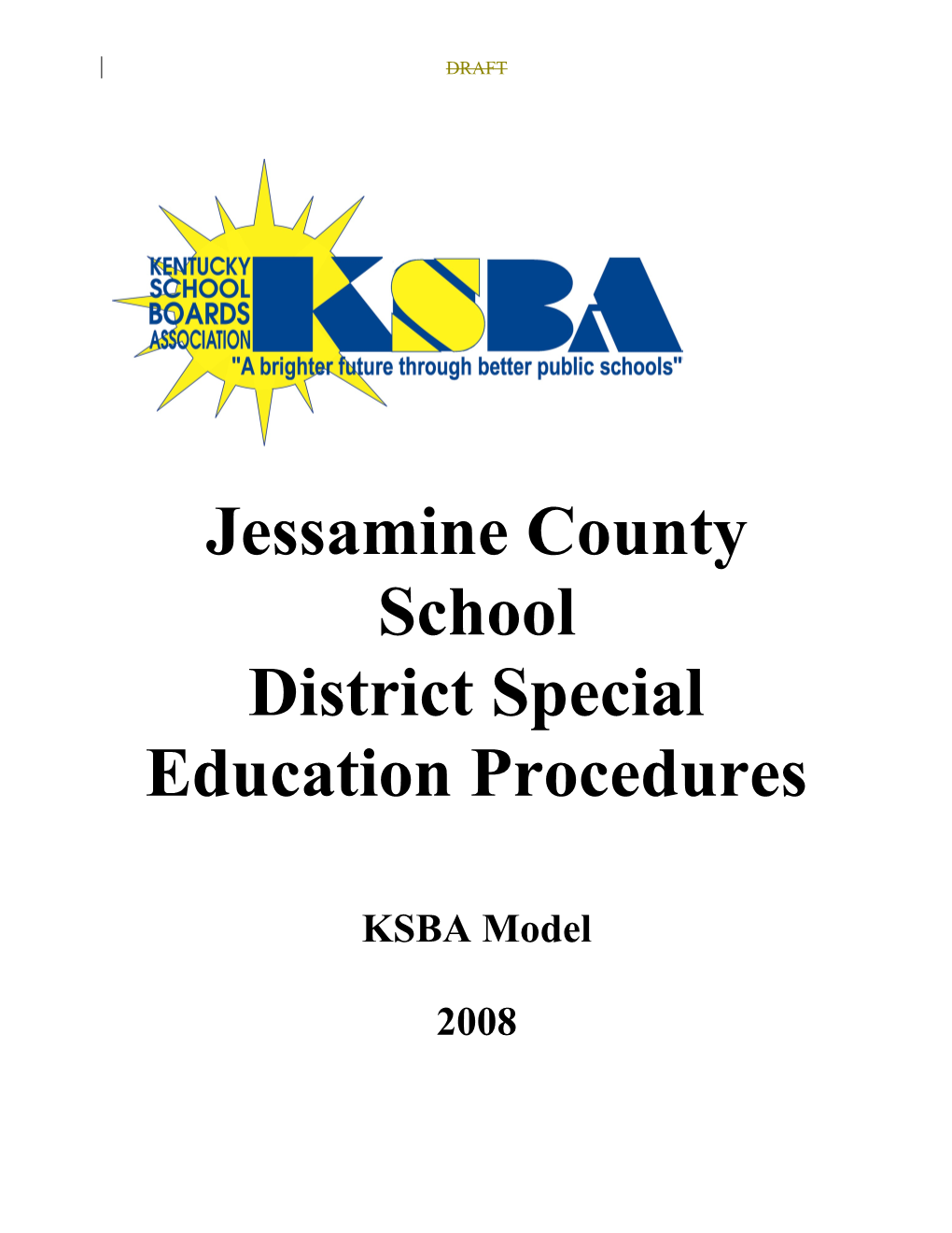 District Special Education Procedures