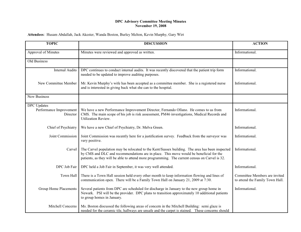 DPC Advisory Committee Meeting Minutes s2