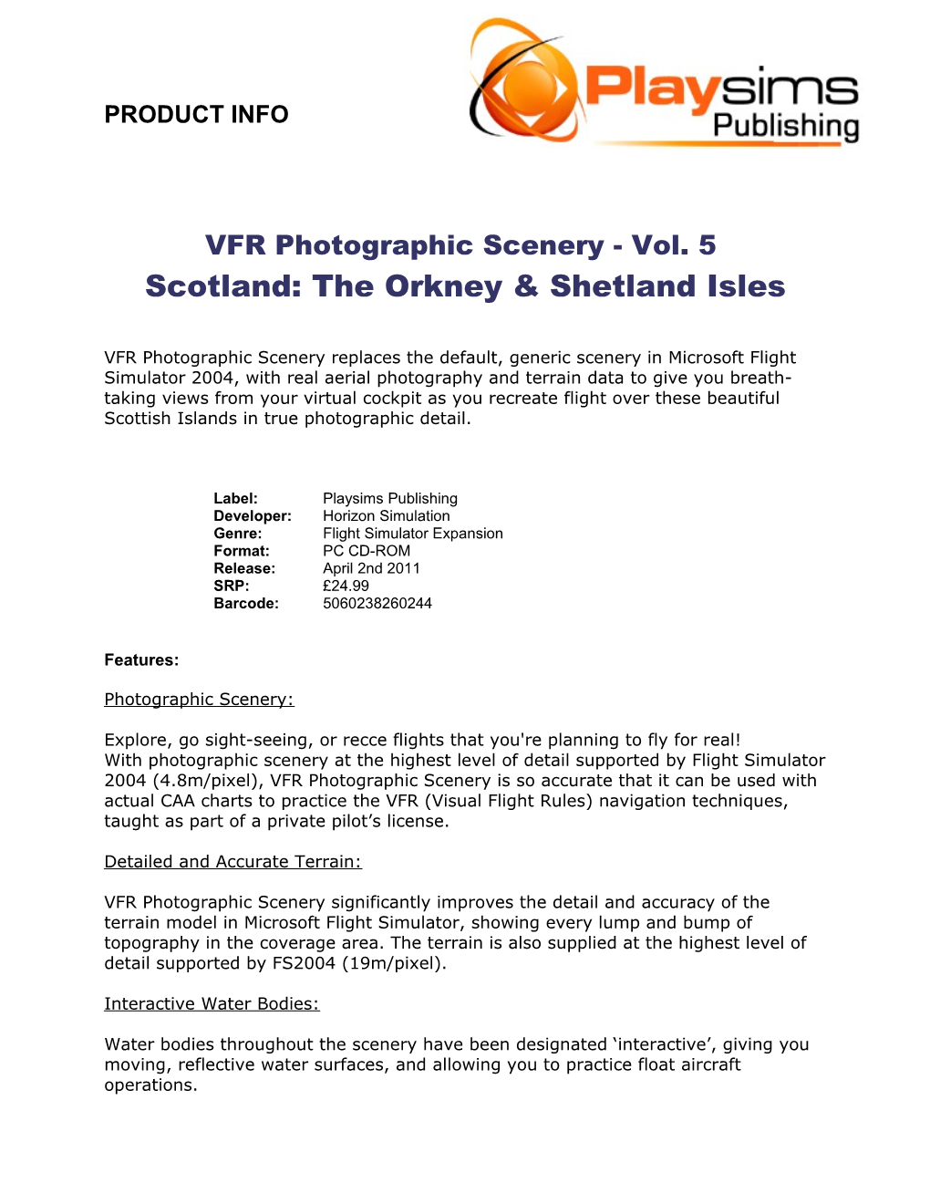 VFR Photographic Scenery - Vol. 5