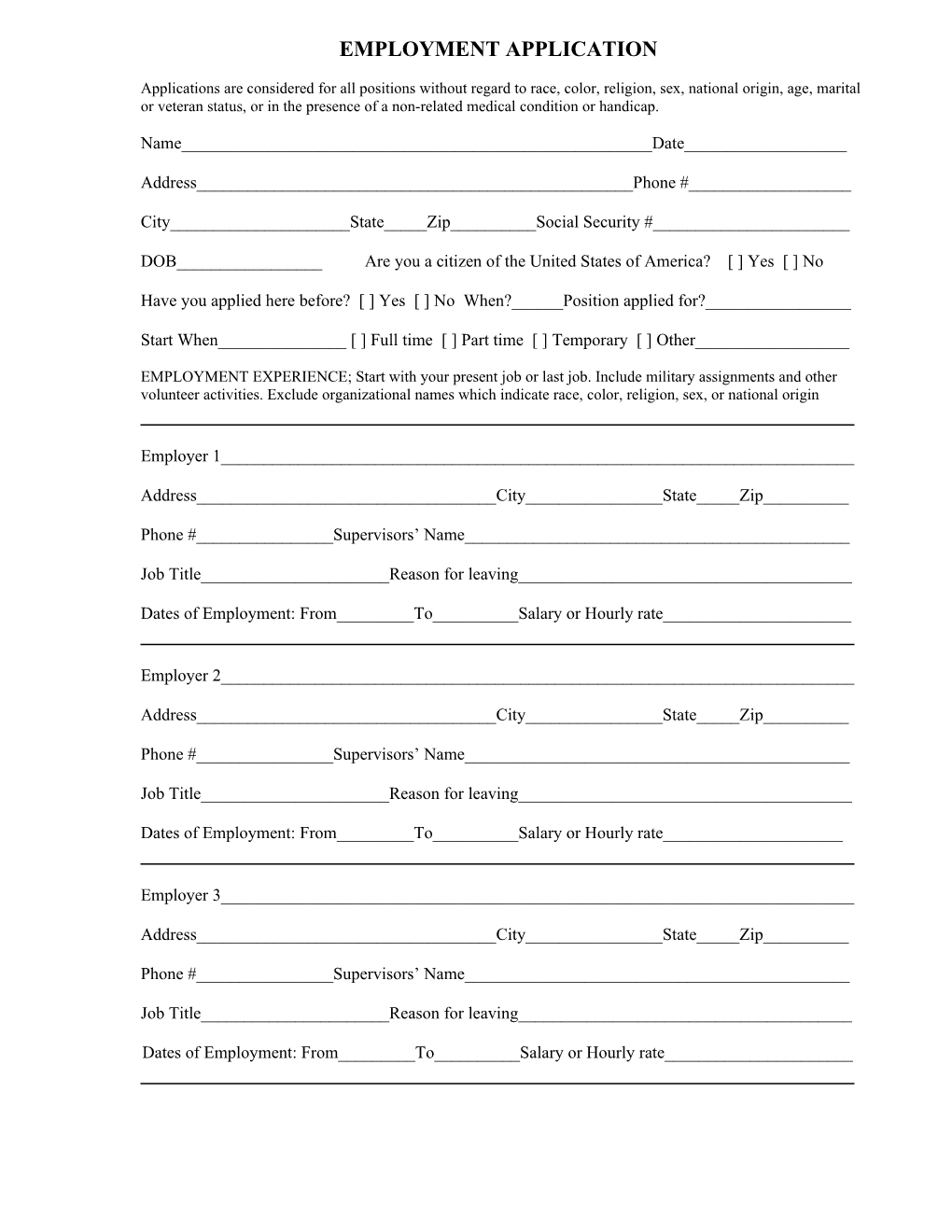 Employment Application s15