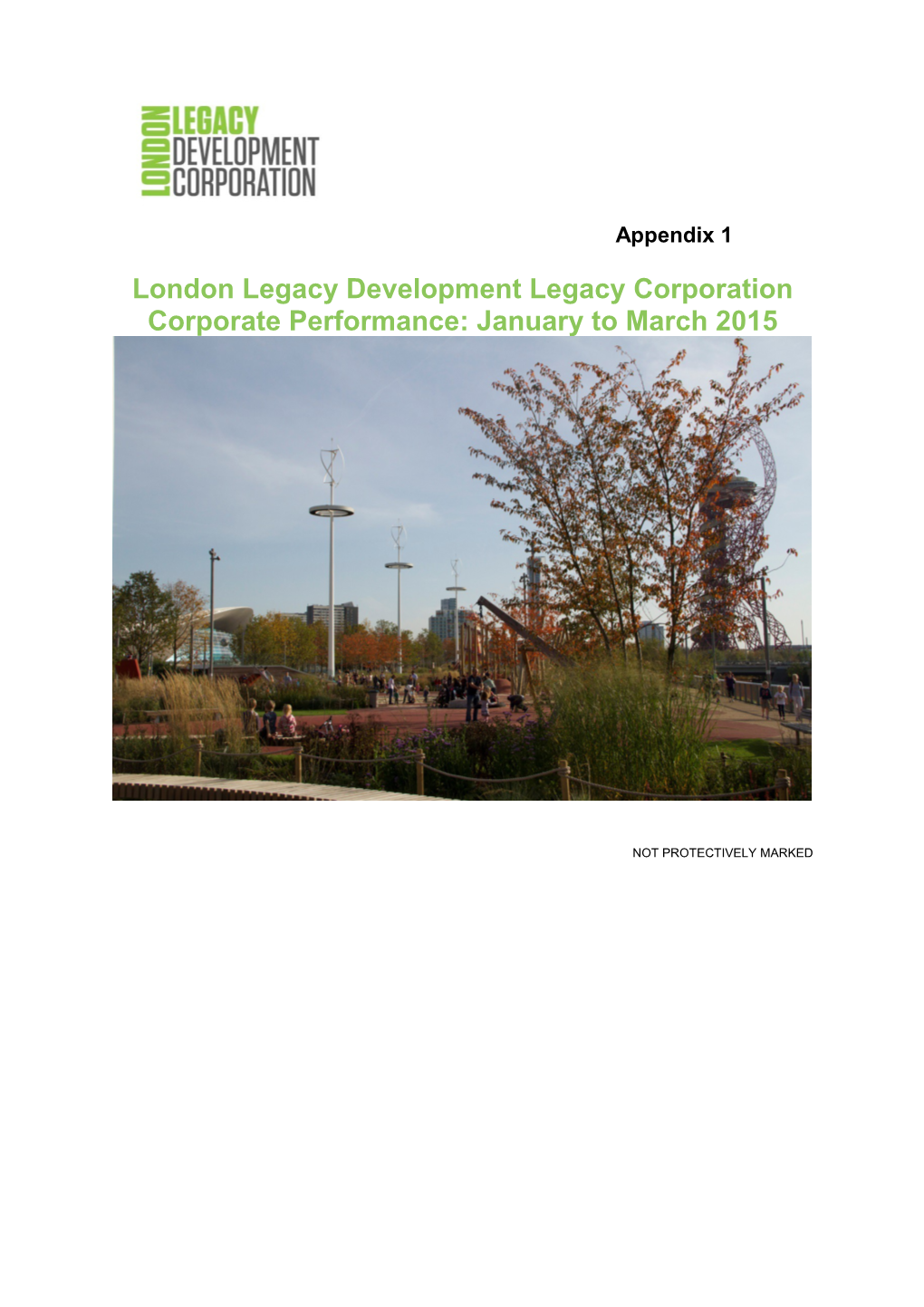 London Legacy Development Legacy Corporation