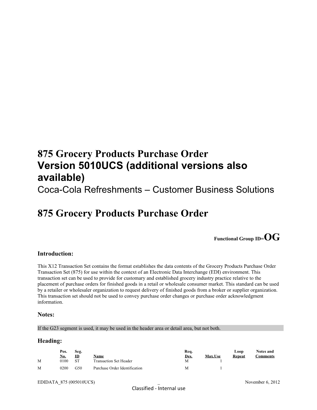 875 Grocery Products Purchase Order