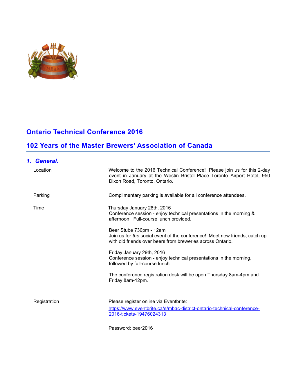 102 Years of the Master Brewers Association of Canada
