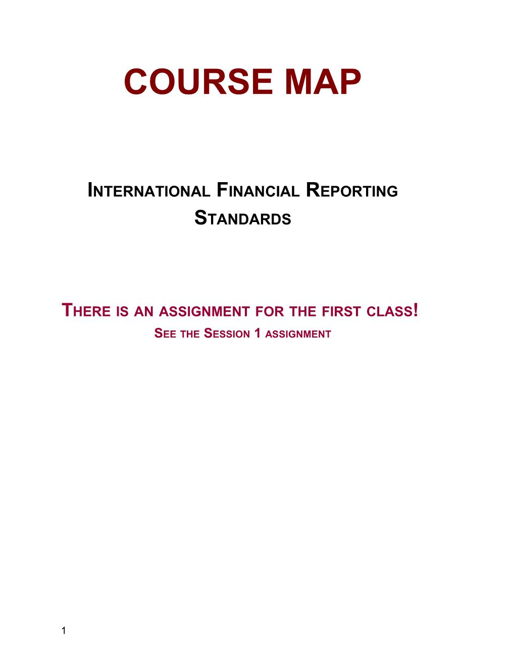 International Financial Reporting Standards