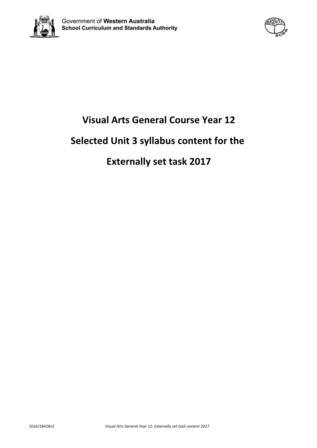 Visual Arts General Course Year 12