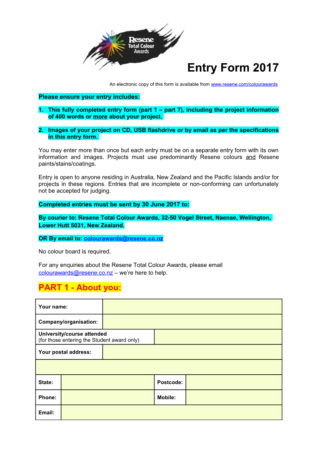 An Electronic Copy of This Form Is Available From