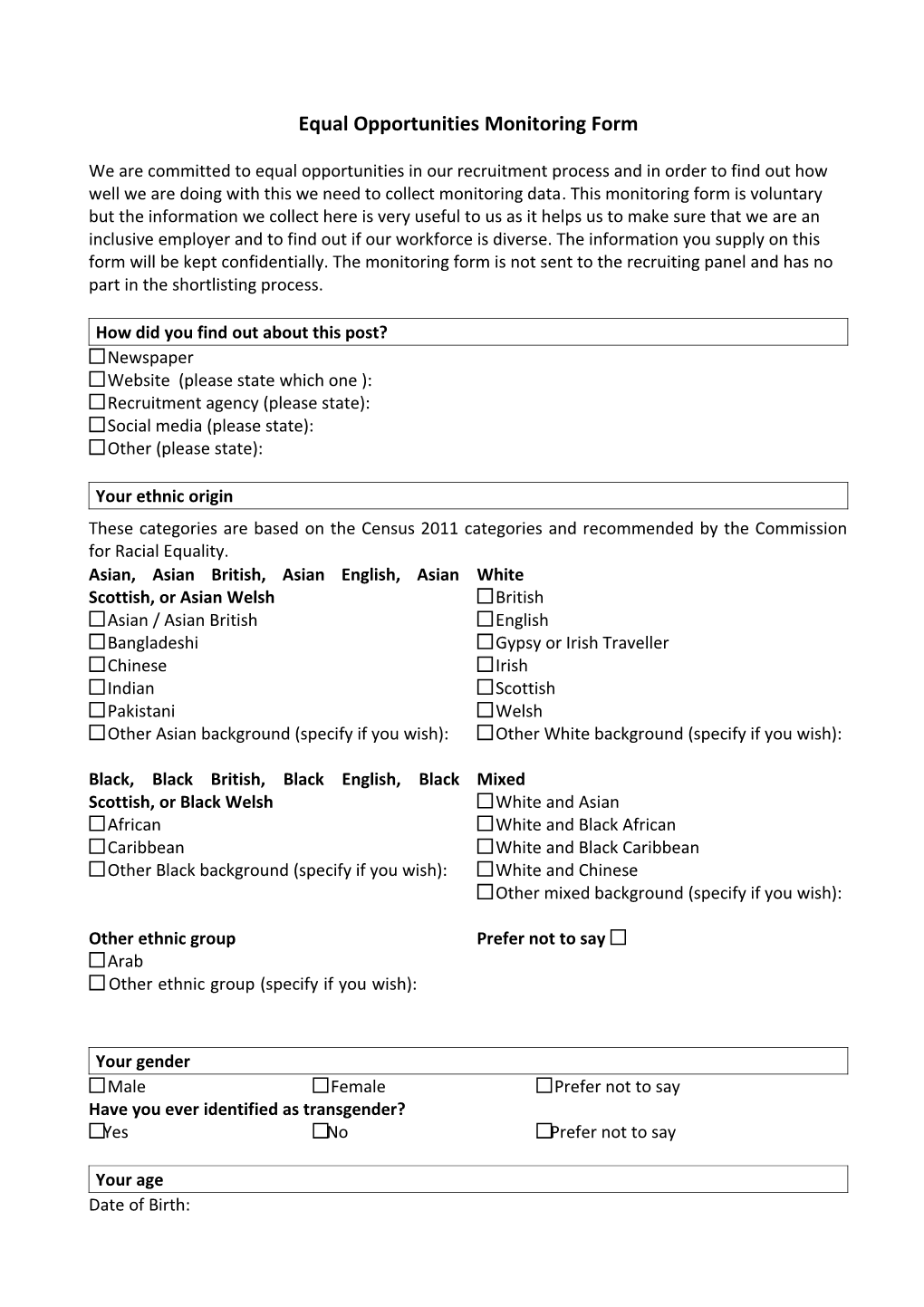 Application for Employment s97