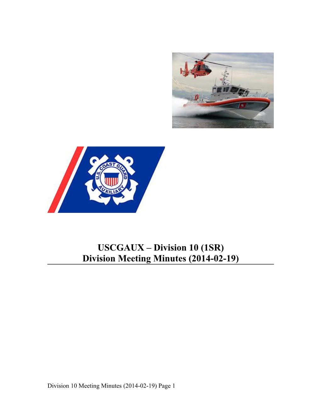USCGAUX Division 10 (1SR)