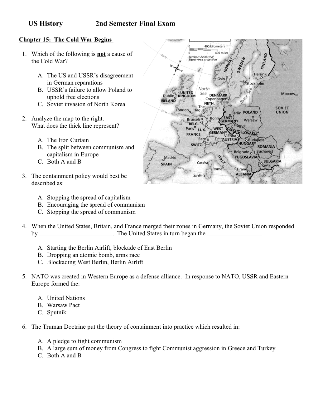 US History Chapter 14: America And WWII