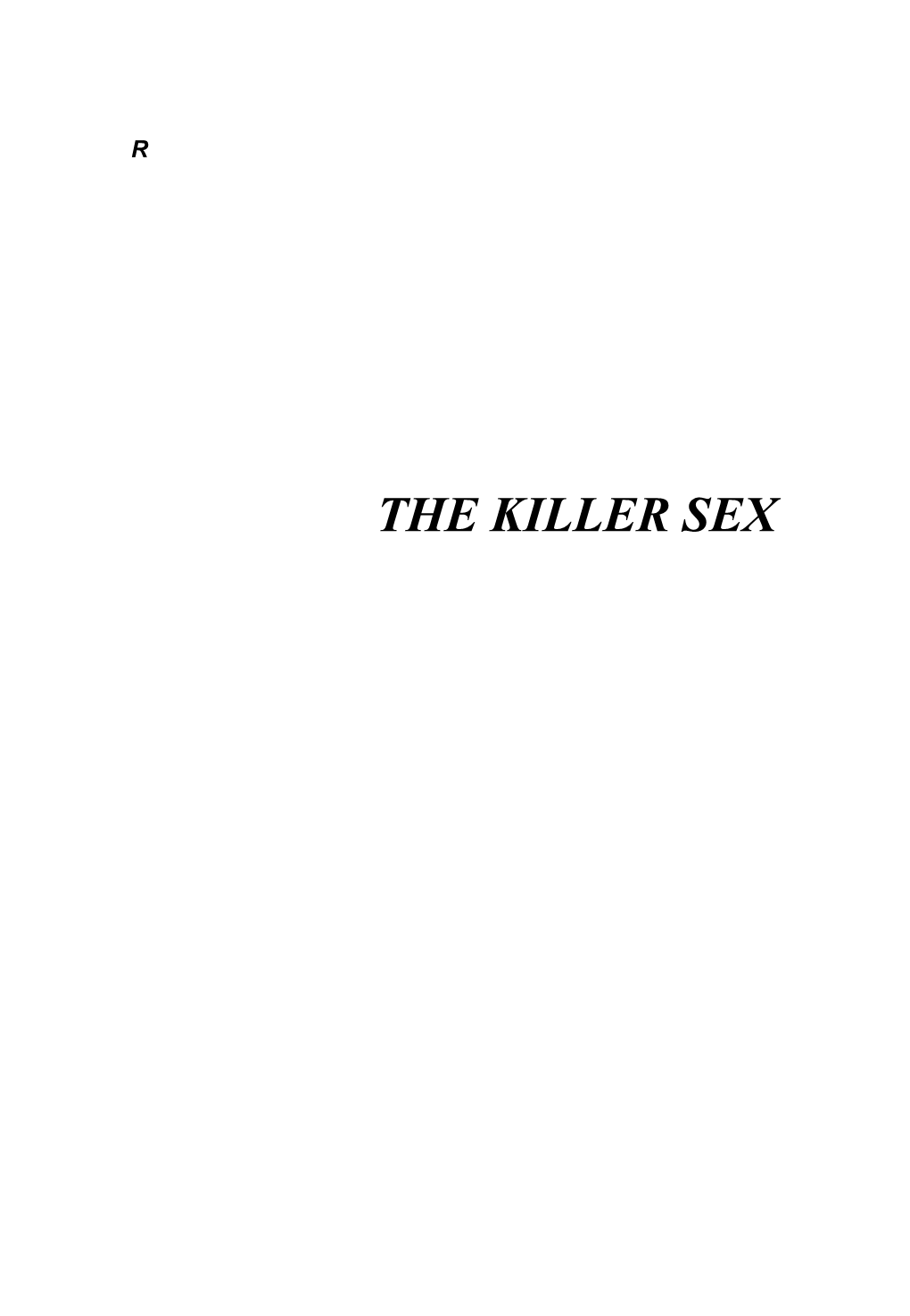 The Killer Sex by Dr. Javed Jamil & Adrienne Hughes