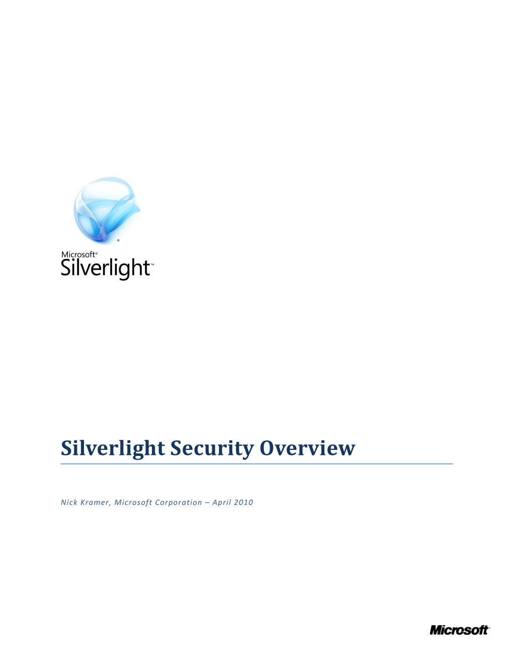 2. How Silverlight Protects End-Users from Malicious Web Sites 4