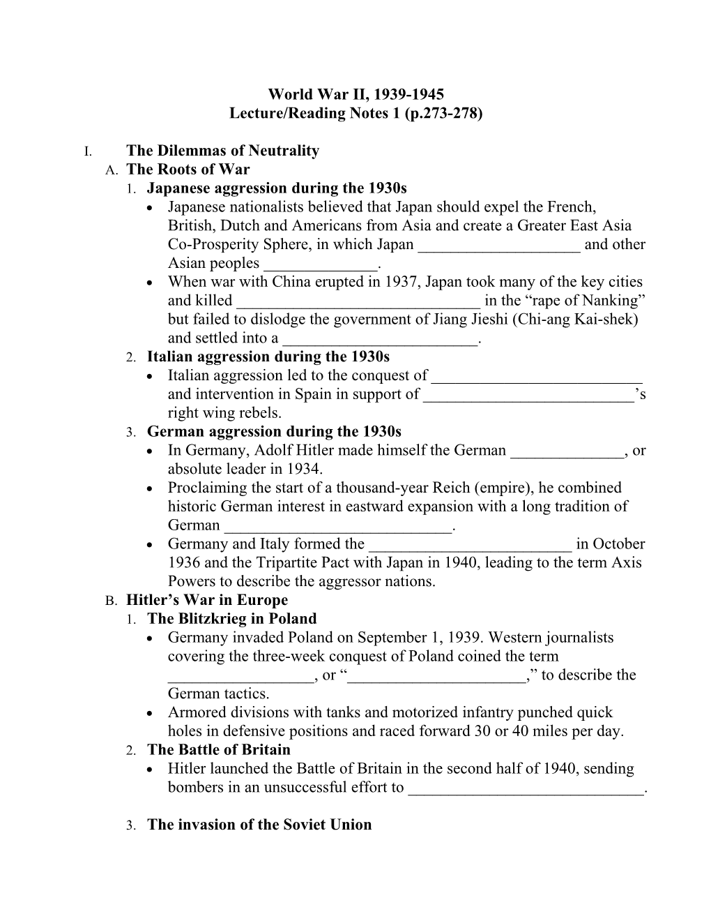 Lecture/Reading Notes 1 (P.273-278)