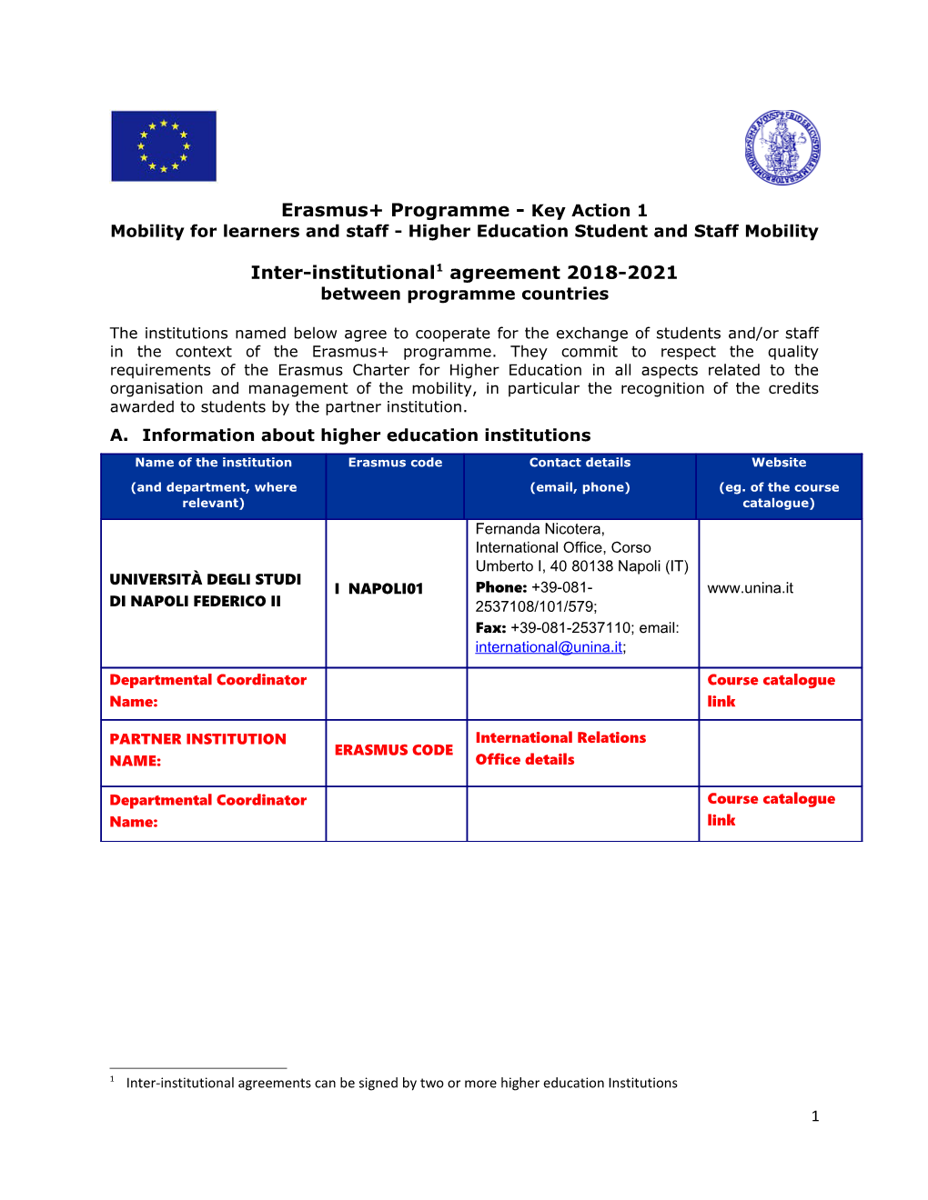 Erasmus+ Programme - Key Action 1