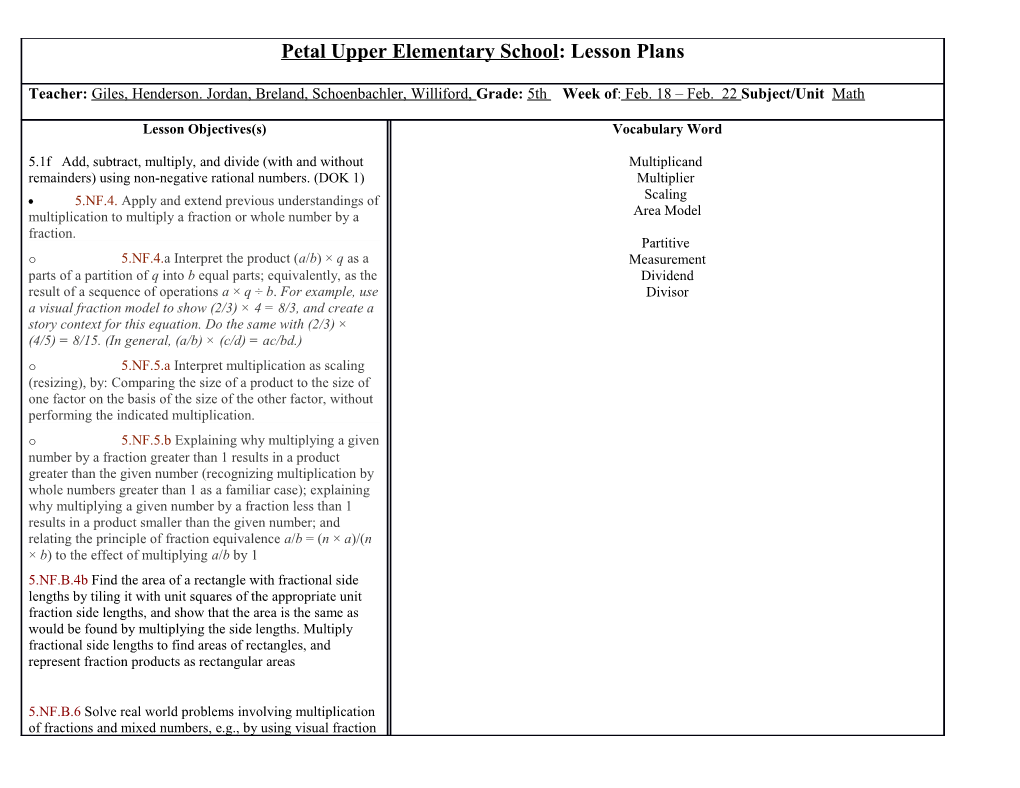 Haines City Senior High School: Lesson Plans