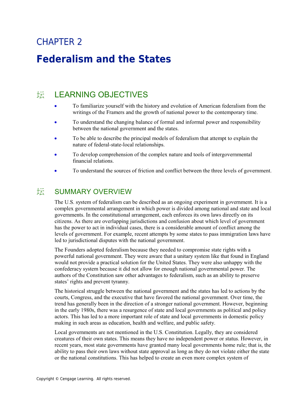 Federalism and the States