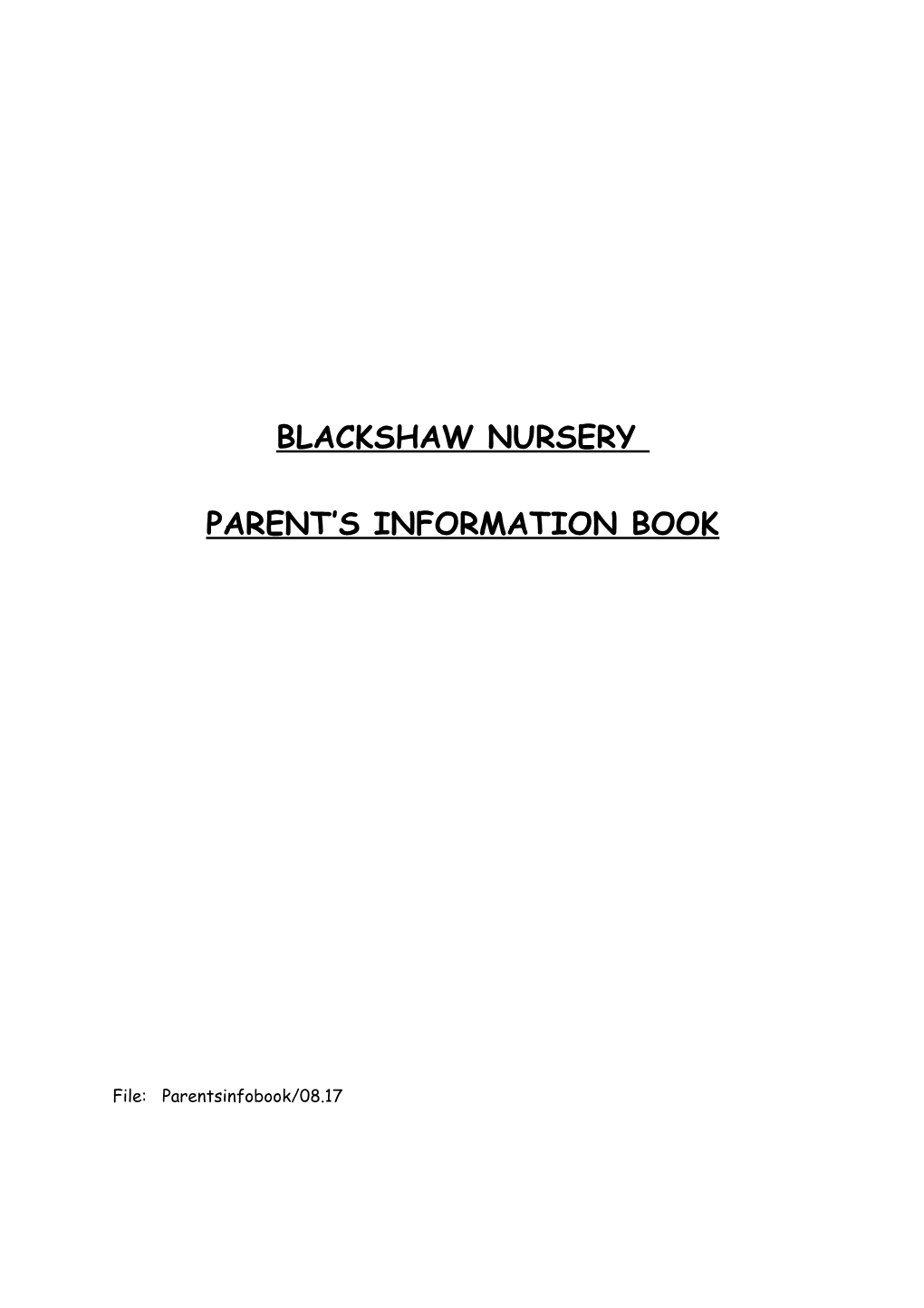 Blackshaw Nursery