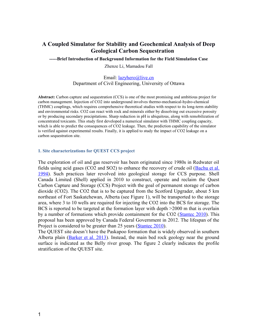 A Coupled Simulator for Stability and Geochemical Analysis of Deep Geological Carbon