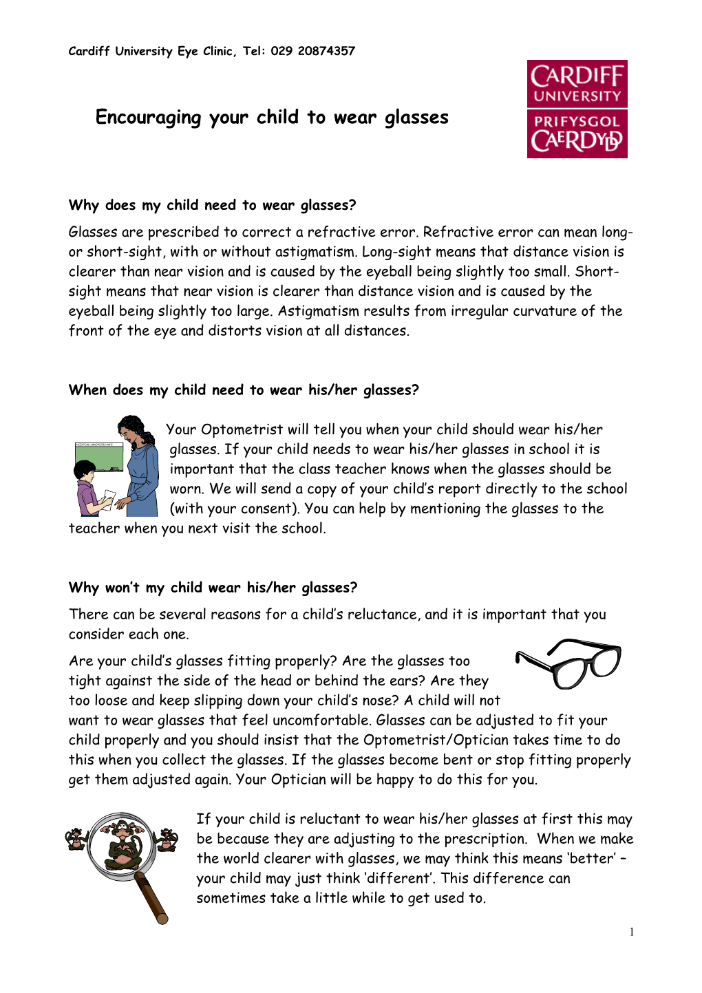 Getting Your Child to Wear Their Glasses