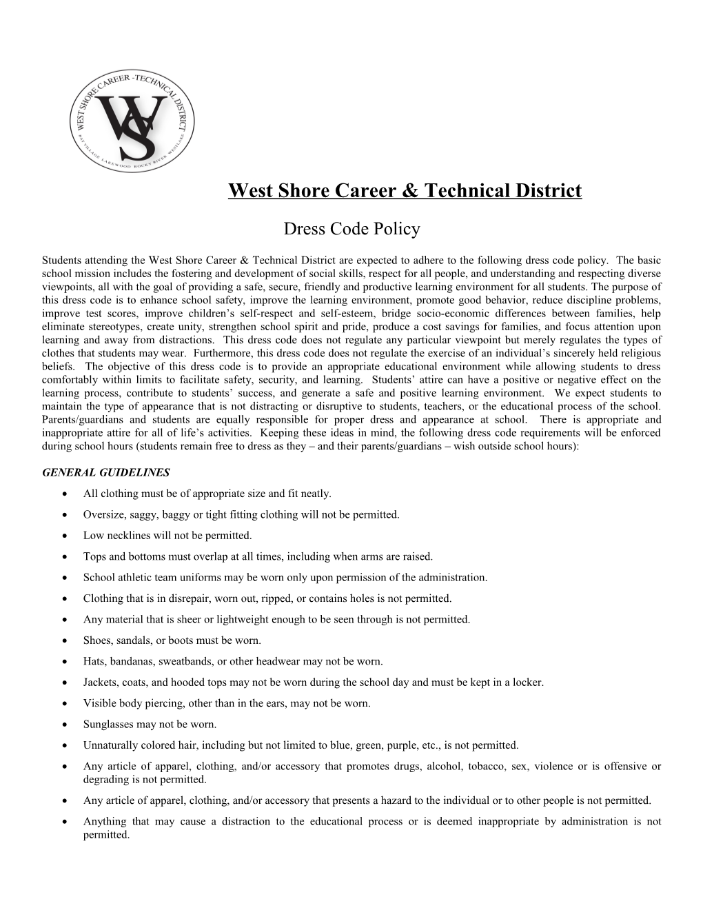 West Shore Career & Technical District