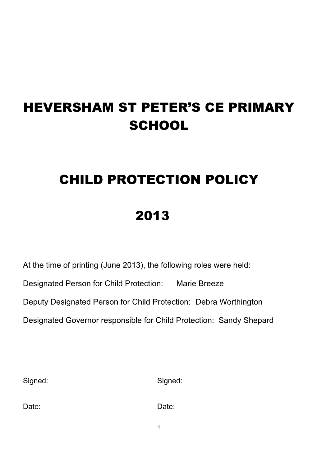 Heversham St Peter S Ce Primary School